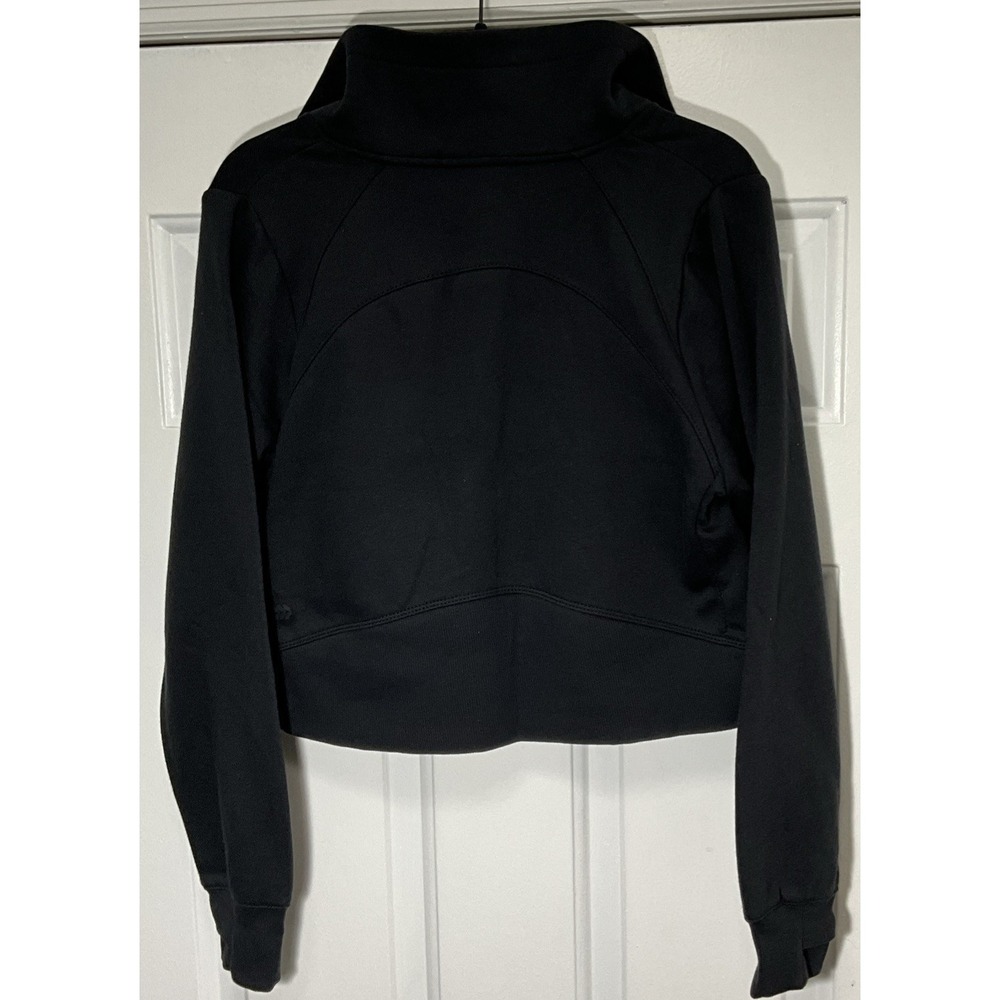 All In Motion Core Fleece 1/2 Zip Black Crop Jacket Women's Size Small - Picture 2 of 10